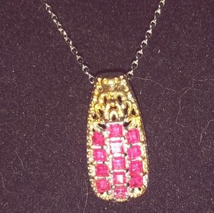 Lab Created Ruby Pendant